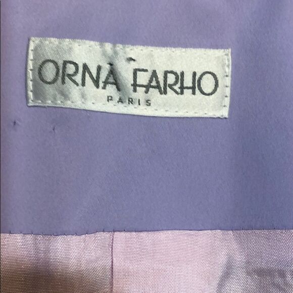 Orna Farho Light Purple Two Piece Suit Sz S - Picture 4 of 8